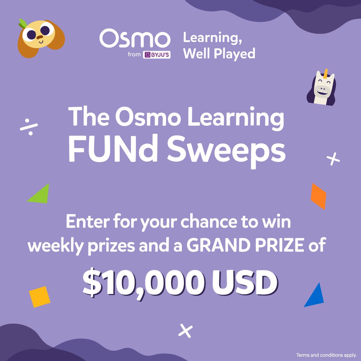 Have you entered the @PlayOsmo FUNd Sweeps? Check it out here! playosmo.com/en/lp/sweepsta… #MeetOsmo #LearningWellPlayed #OsmoAllStars #OsmoAmbassador