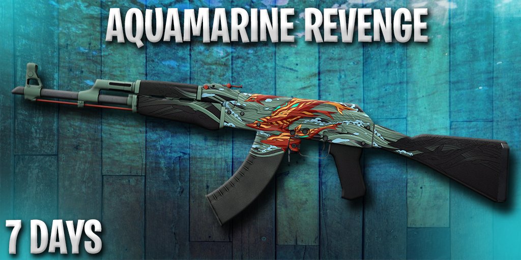 💰AK-47 AQUAMARINE REVENGE💰
✅RT + Follow <a href="/realcsgomercy/">Code Mercy</a>  
✅Like + subscribe youtu.be/OctogYpaeto  (Proof)

⏳Rolling in 7 days
#csgo #csgogiveaway #giveaway