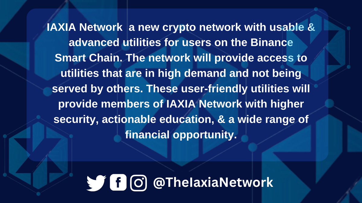 Hogantuso's tweet photo. Iaxia aims to combine both passion and expertise to create a product 
with advanced technology and utility to help everyone thrive in the Web 3.0 ecosystem and beyond.
Learn more 👇
https://t.co/m4XPJwiboP 
@TheIaxiaNetwork #Iaxia https://t.co/MFtKJX0dZX