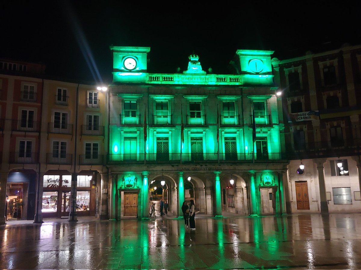 Yolanda22q13's tweet photo. @Aytoburgos @PhelanMcDermid #Burgos brilla verde por @PhelanMcDermid https://t.co/2sbzqwdDAr