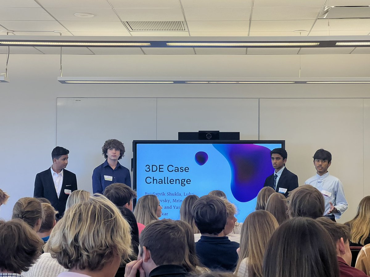 MsMuchiriEDUC's tweet photo. So proud of all my students hard work on their first case challenge presentation! #3DE #WestForsyth https://t.co/e53nHvFl49