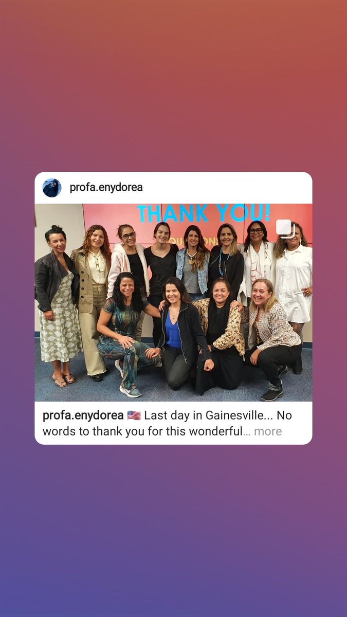 jmstacciarini's tweet image. During global diversity awareness month @UFNursing we had a group of nursing faculty and students from various states of Brazil, @UFF_br @USP, and @UFAC. #culturalexchange #gatornurses #diversity #nursing #brazil #dnp