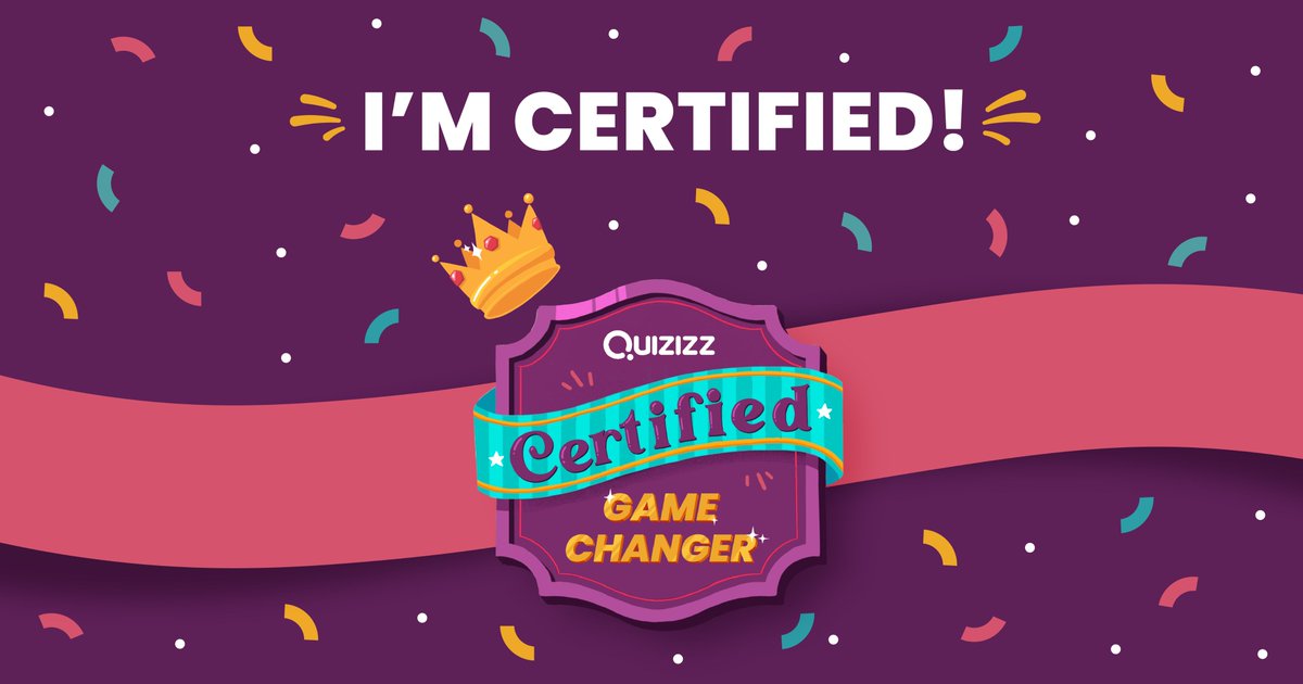 Guess what? I just became a Quizizz Certified Game Changer, woot woot! Woohoo!🥳 @quizizz #gamechanger #certified #youcanwithquizizz