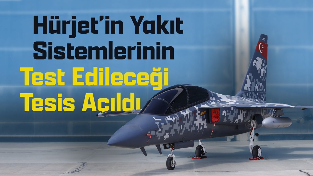 Hürjet'in Yakıt Sistemlerinin Test Edileceği Tesis Açıldı

youtu.be/O7vLv5_UTgA