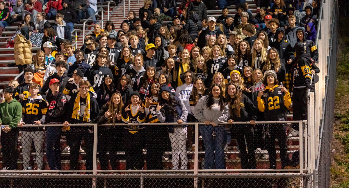 MarkLevander's tweet photo. The @CHSstudsection1 was on fire last night!  Let's see if they can turn it up Tuesday night for round 1 of the @CharleroiSoccer playoffs! https://t.co/CSTAaDjBn8