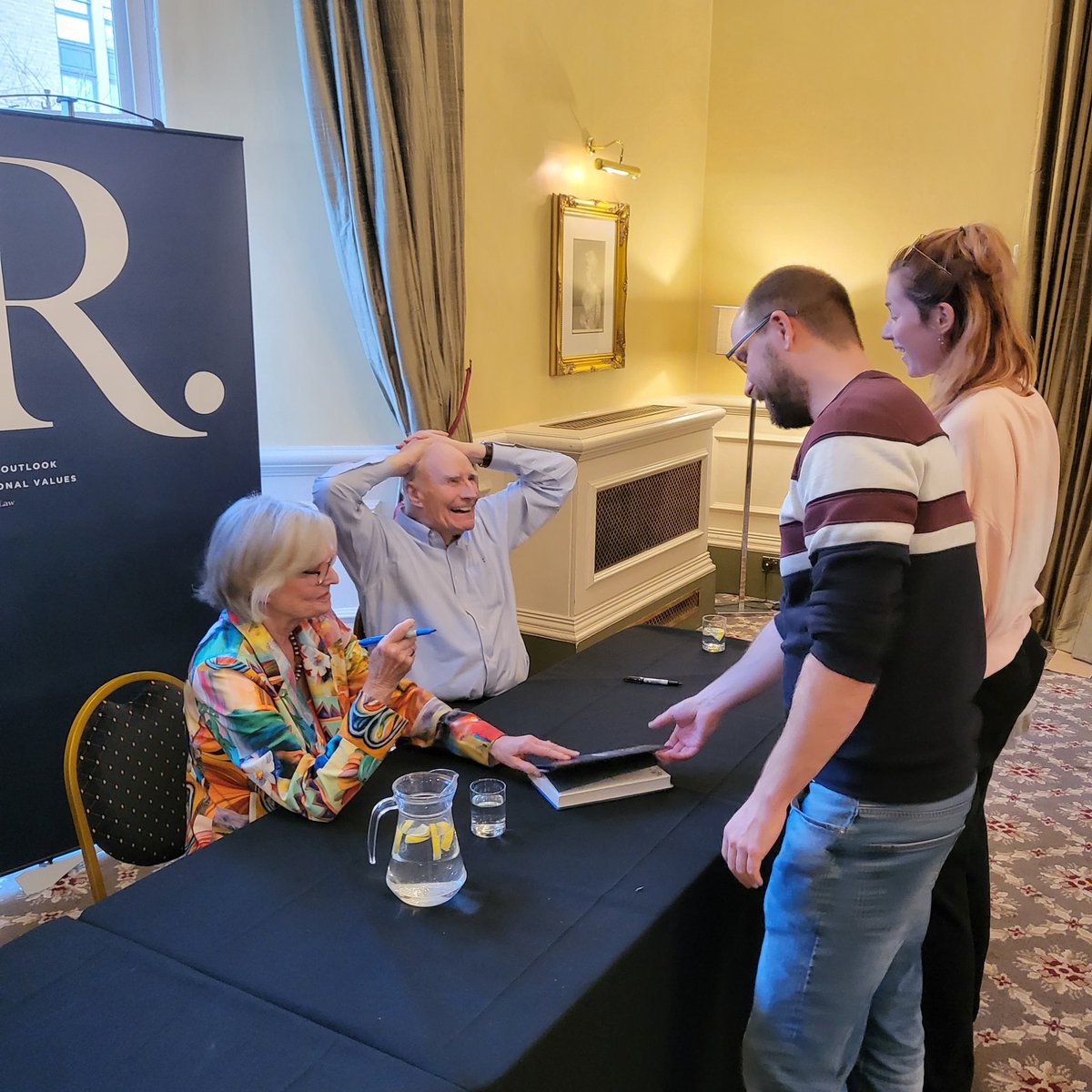 SharkyMarc's tweet photo. So many wonderful talks today! As day 3 of @HarrogateFest's #RaworthsLitFest draws to a close, thanks go out to #PeterSnow #AnnMacmillan @carolewalkercw @phil_tinline @LordRickettsP @GerryFoleyTV @rocking_bob @schmotime @exSASChrisRyan & @MatthewStadlen! @CrownHotelHGT @Raworths https://t.co/iuuOOFpMdx