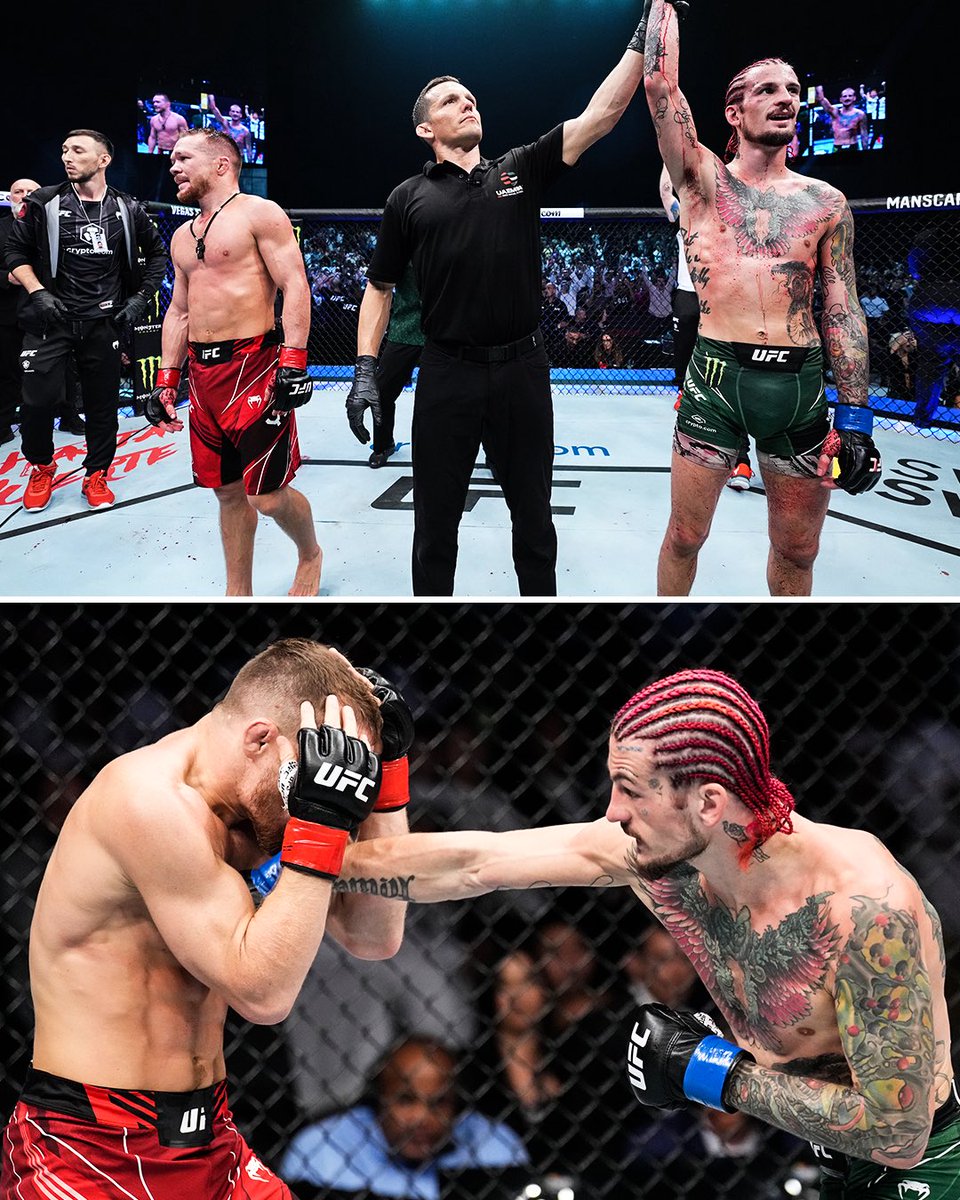 SportsCenter's tweet photo. WELCOME TO THE SUGA SHOW 🤩 #UFC280

@SugaSeanMMA pulled off the upset over former champion Petr Yan. https://t.co/zuVNEkJN3W