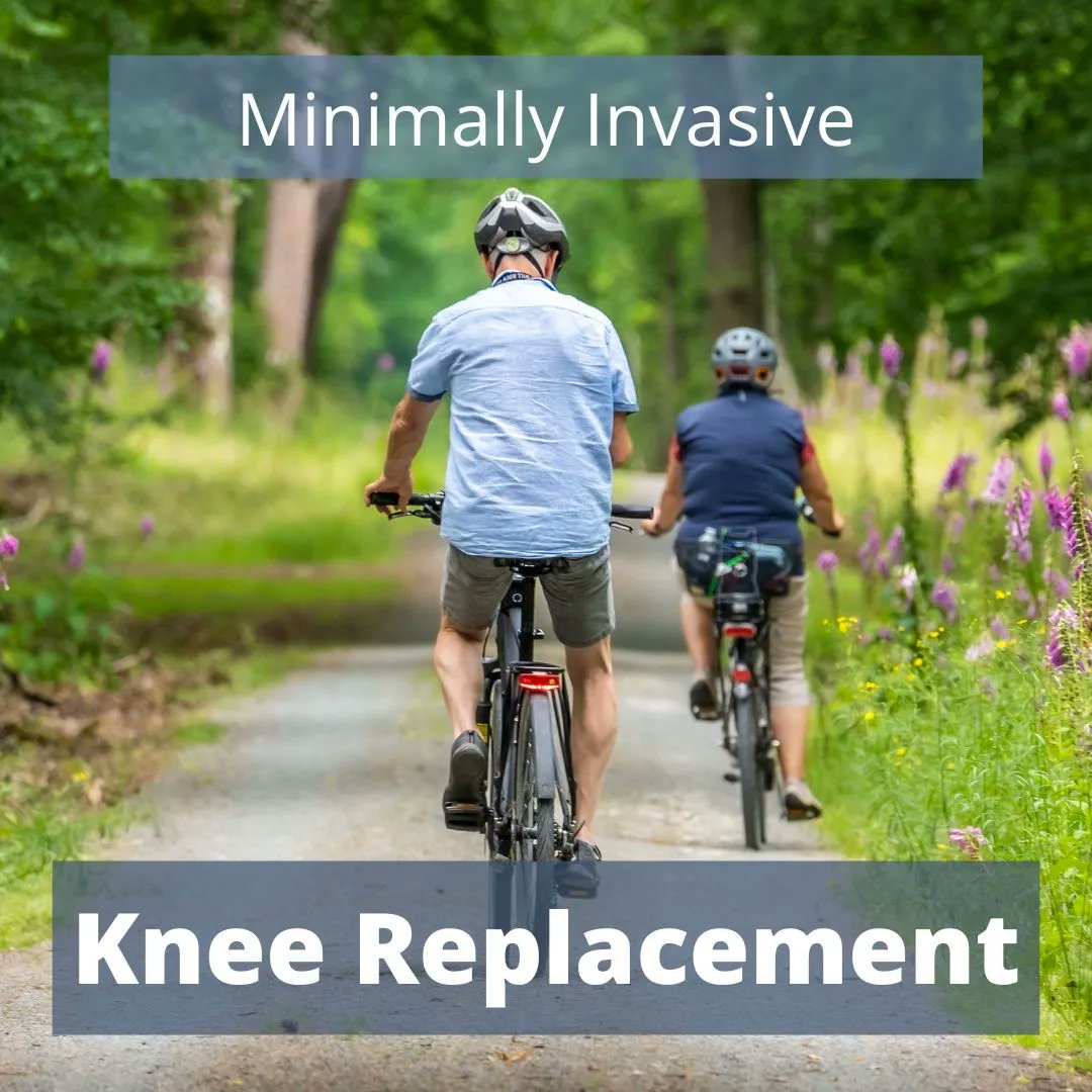 What is minimally invasive #kneereplacement? Minimally invasive knee replacement surgery uses a smaller incision than a traditional knee replacement. This allows you to experience less pain, minimizes risk of complications, and has a faster recovery time. #frischortho
