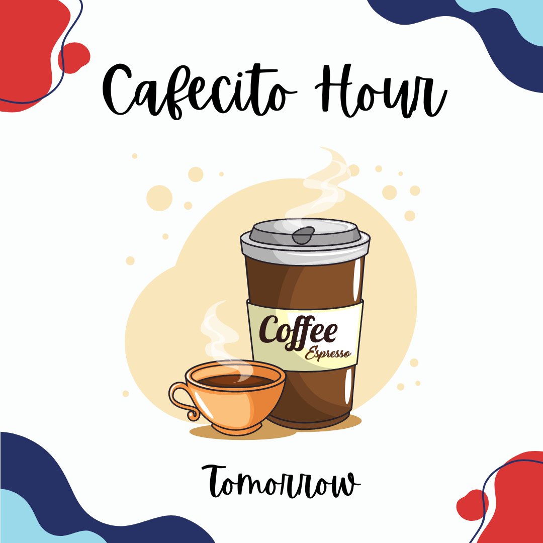 There is still time to join us tomorrow at 12 PM EST.

Grab your cafecito, your agua, or your tea.

Registration in Bio.