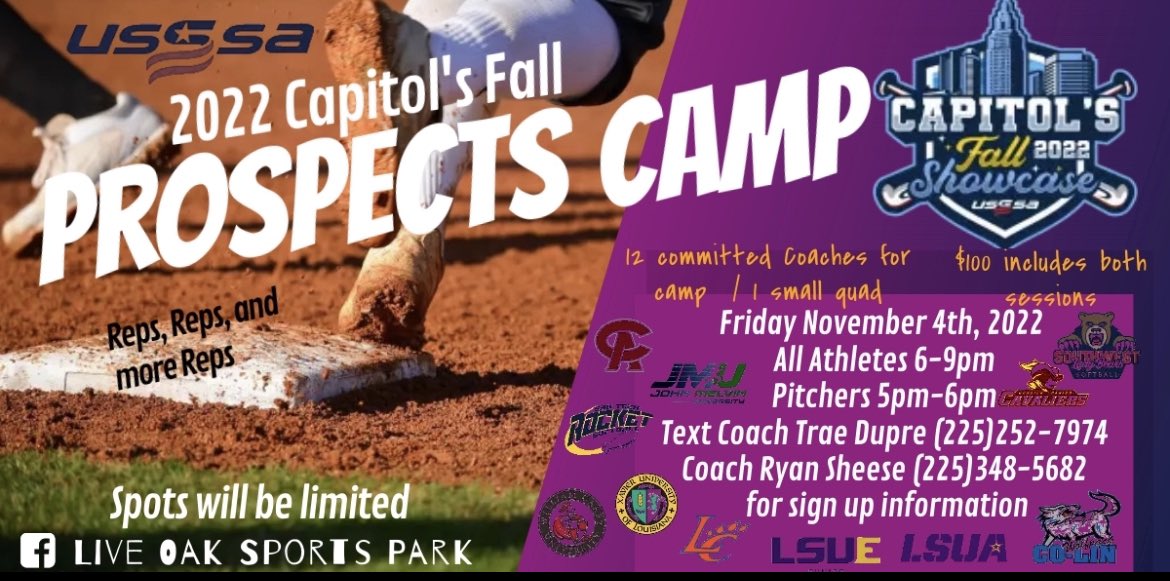 Setdhuk11's tweet photo. 11/5/22 A SOLD OUT NEXT LEVEL OPPORTUNITY IN BATON ROUGE 👀#MaxExposure #NoOutThereFields https://t.co/2CukJOM4mm