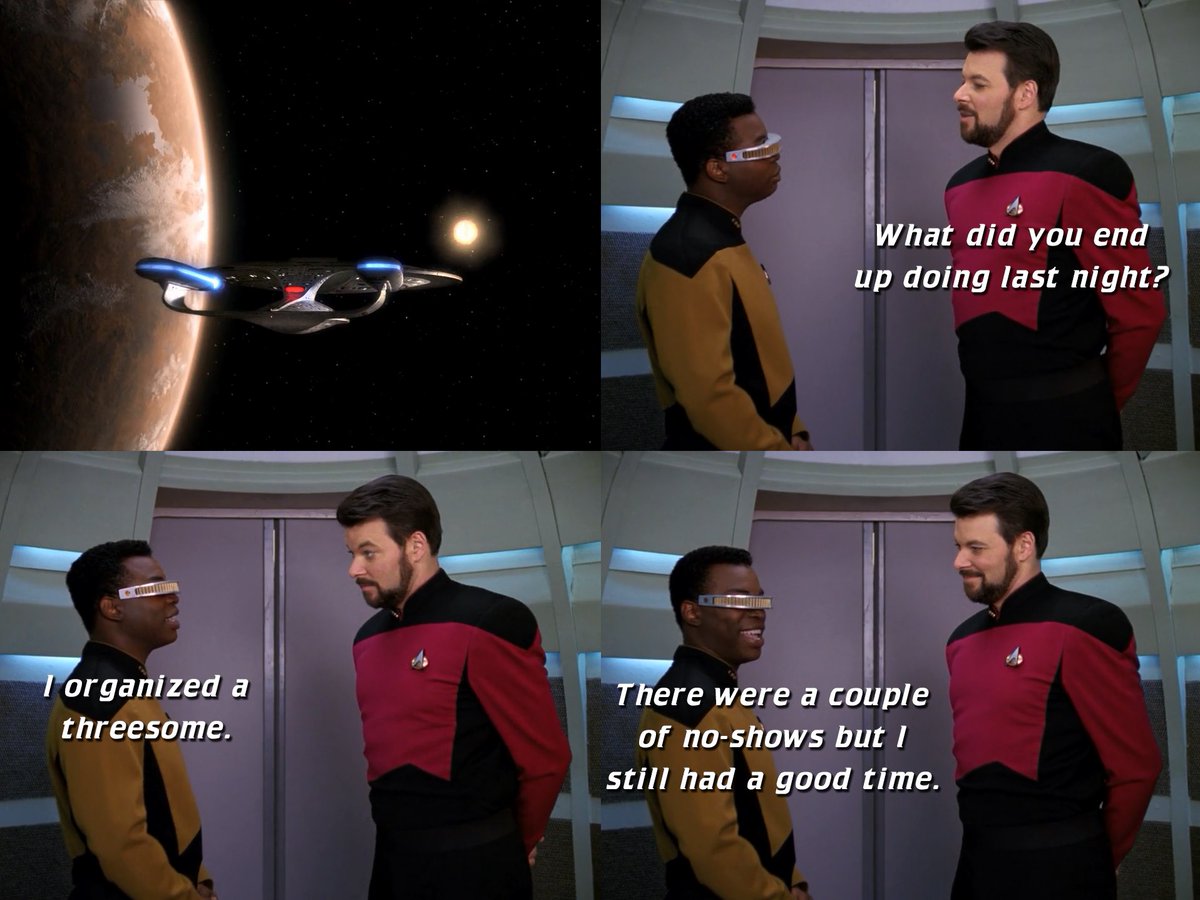 STDeltaShift's tweet image. From the 3 years ago department: #StarTrek #StarTrekTNG