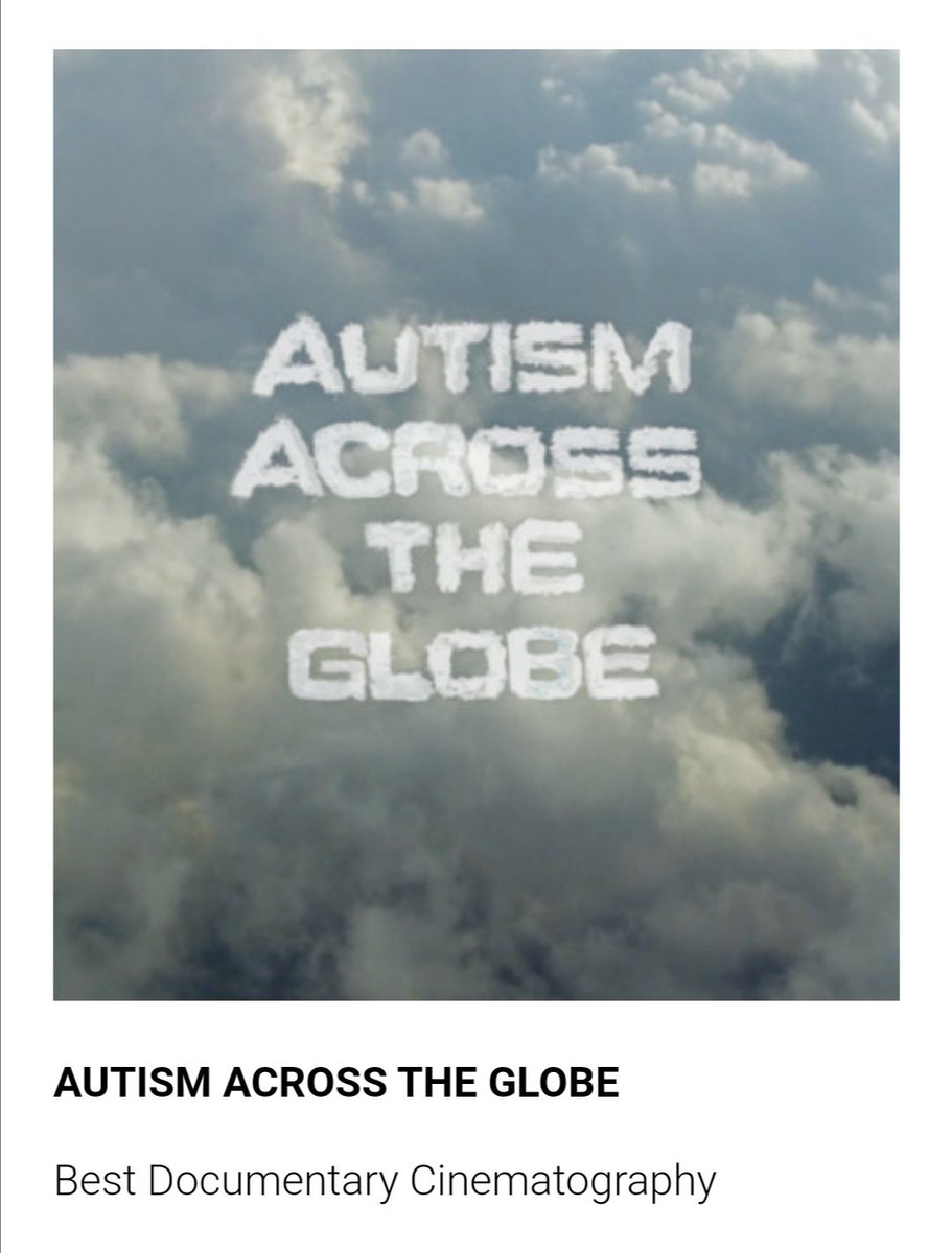 RimaIrani's tweet photo. Being appreciated in a country that never sought but perfection through its prominent artists is an unequivocal merit.Thanks Stockholm Gold Awards-Sweden,for the selection of Autism Across the Globe as Best Documentary Cinematography
My sincere gratitude to all who made it happen https://t.co/j7fG5TH03D