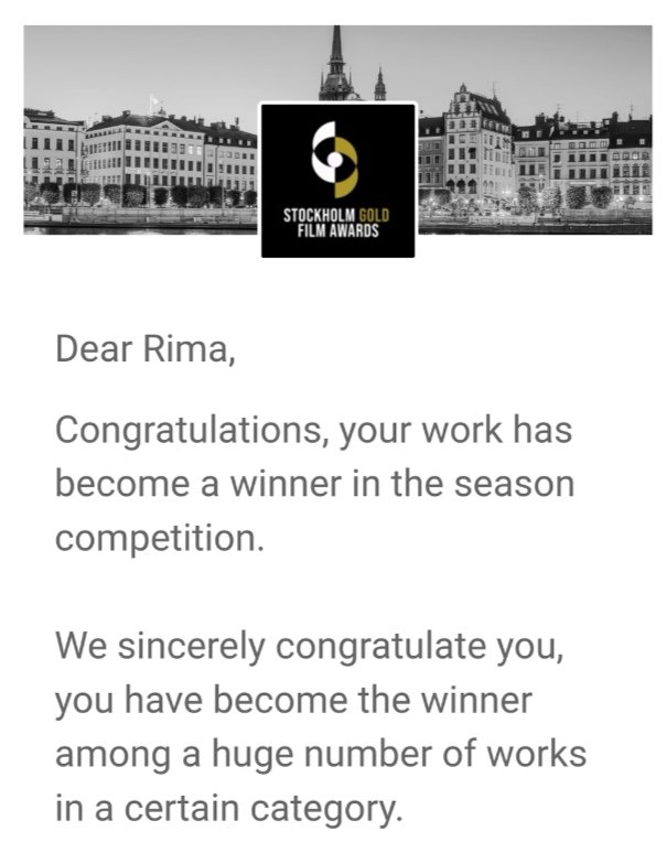 RimaIrani's tweet photo. Being appreciated in a country that never sought but perfection through its prominent artists is an unequivocal merit.Thanks Stockholm Gold Awards-Sweden,for the selection of Autism Across the Globe as Best Documentary Cinematography
My sincere gratitude to all who made it happen https://t.co/j7fG5TH03D