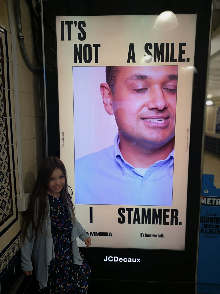 Family trip to #Solihull train station this evening especially to check out these amazing @stammer adverts! #NoDiversityWithoutDisfluency #ISAD2022 @betonykelly @Christine108cs (1/2)