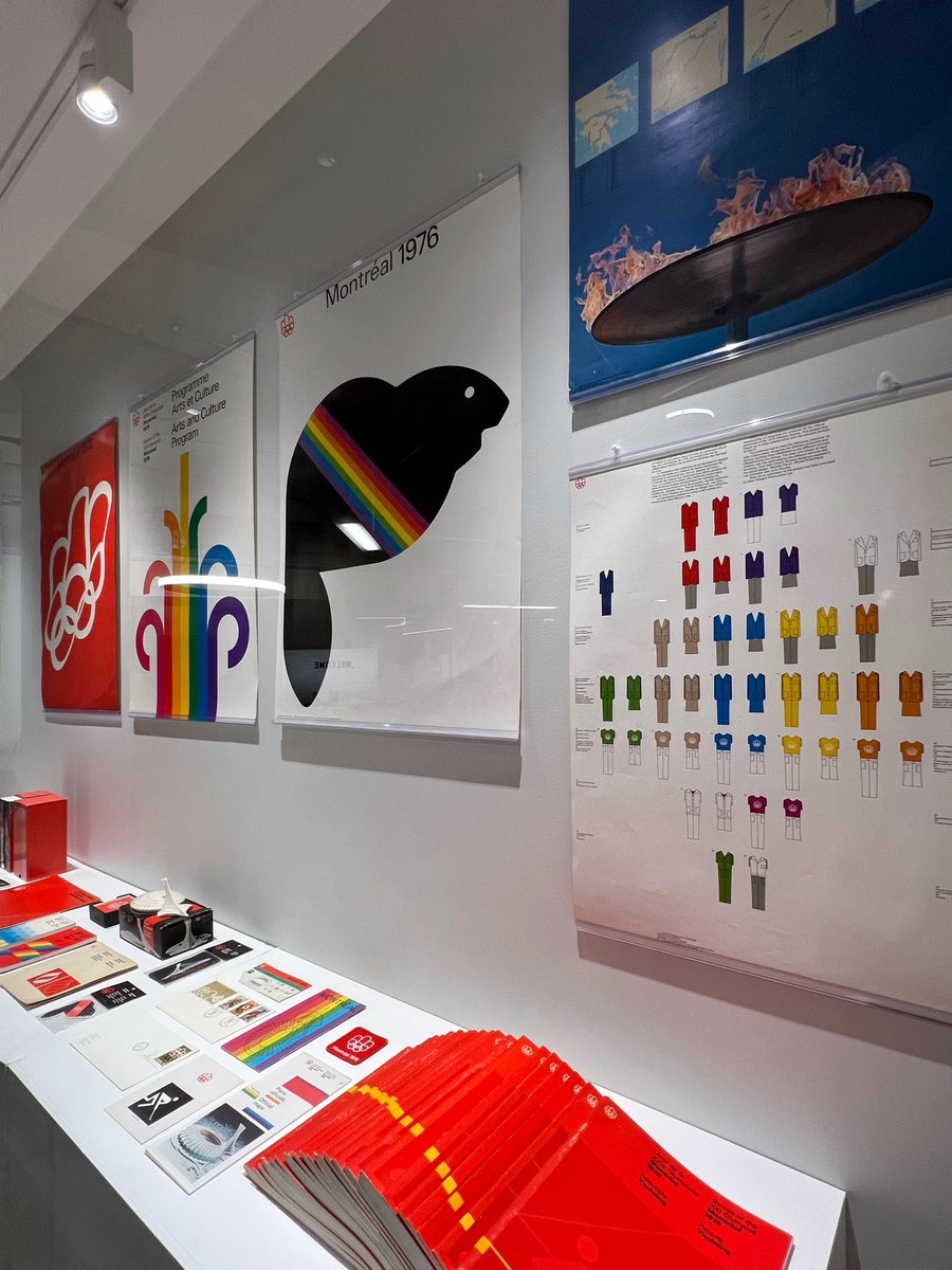 Montreal Olympics end (of the Expo 67 / Montreal Olympics vitrine) at the newly opened Canada Modern <a href="/TheADCC/">The ADCC</a> Design Archive exhibition at <a href="/DesignGBC/">School of Design</a> 
—
Open for the next month through mid-November.
—
Let me know what you think. Also share your images — don’t be shy.
—
BT 😘🇨🇦