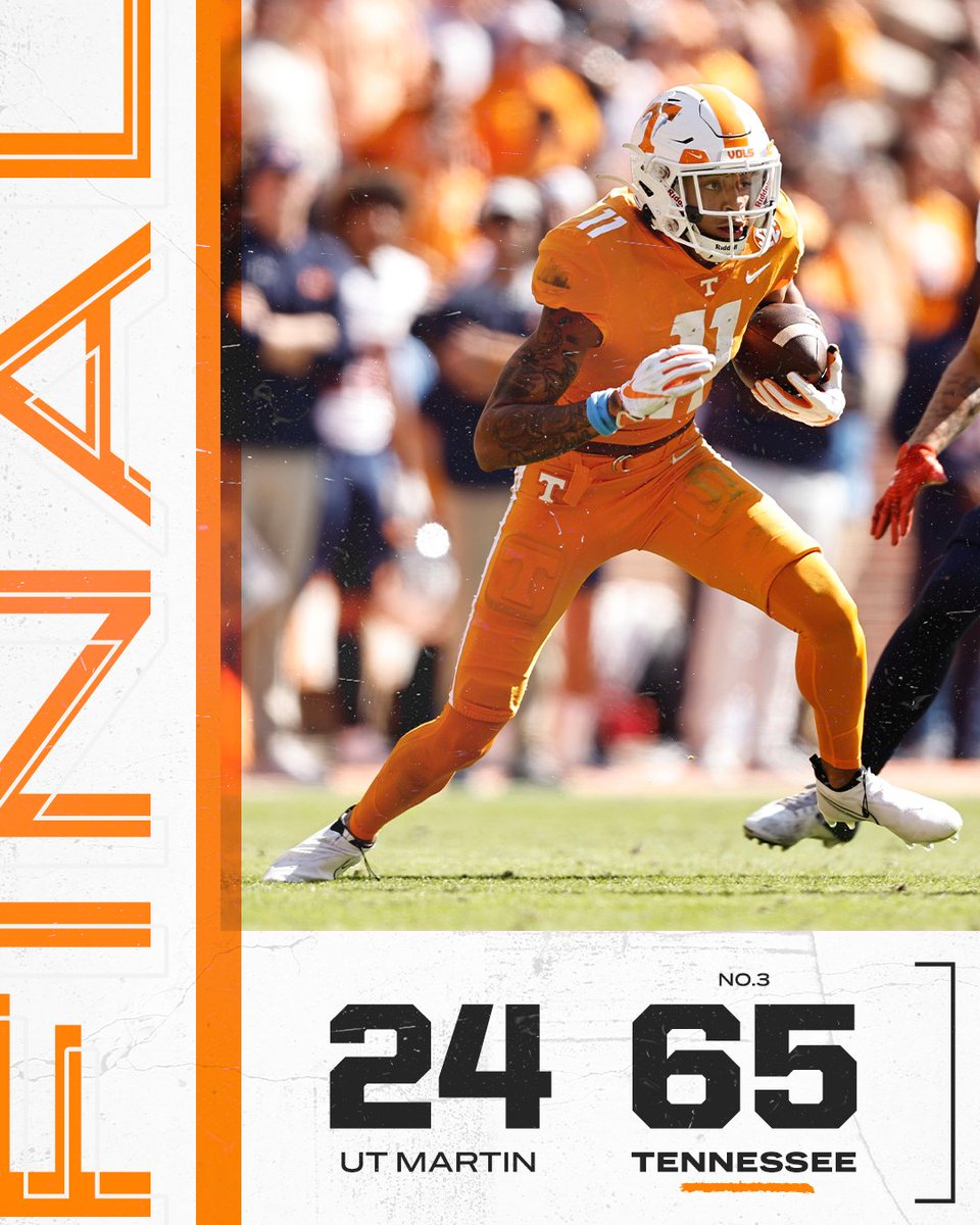 SECNetwork's tweet photo. 7⃣➖🍊

@Vol_Football scores its most points in a game since 2000 🔥 https://t.co/xGx6AcWZI8