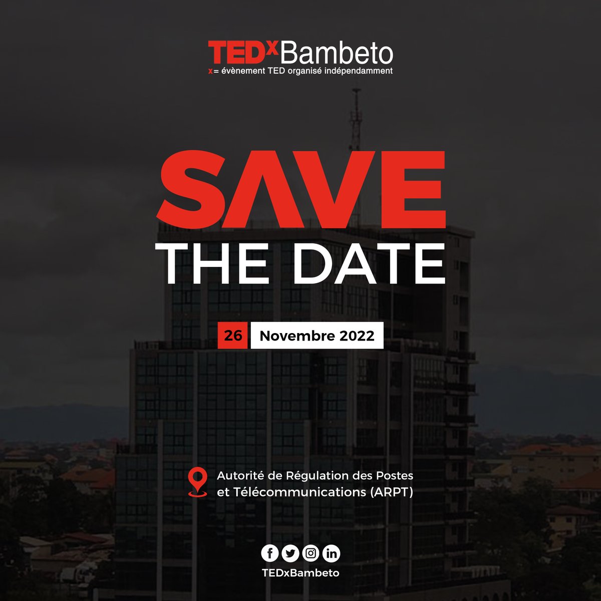 TEDxBambeto's tweet photo. **π£ Les choses se prΓ©cisent !**
β
Nous avons une date π et un endroit πpour notre prochain rendez-vous.
**β‘οΈ Gardez la date dans vos calendriers.**
#TEDxBambetoII
#TEDxBambeto #TEDx #TEDEvent # https://t.co/NIjOKA93zX
