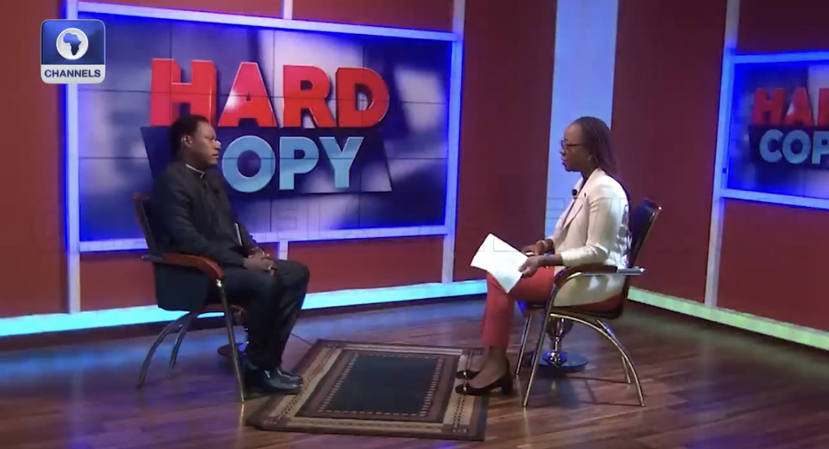 KukahCentre's tweet photo. _”There Is A Massive Loss Of Trust In Different Institutions In Nigeria” - *Rev. Fr. Barkindo*_

📹 @channelstelevision 
@maupe_ogun_ 
#hardcopy 
#issuebasedcampaign 
#peaceaccord2022✍️ 

TO WATCH FULL INTERVIEW CLICK HERE - https://t.co/bXe8hicjvh https://t.co/SN9ZQjYFR0