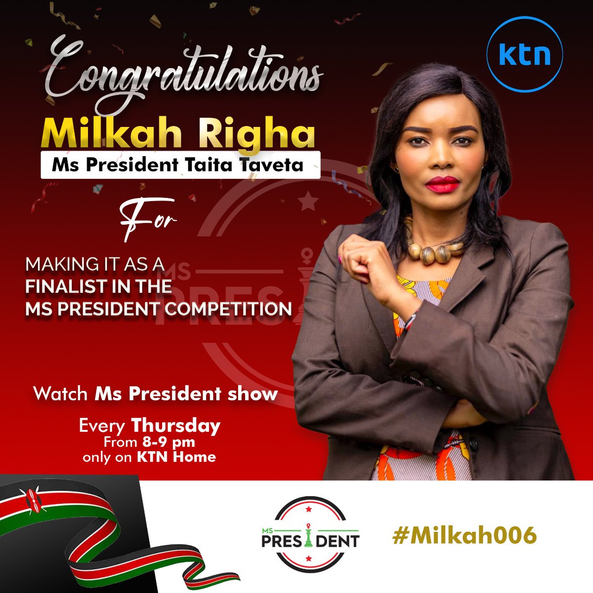 YALIAlumniKe's tweet photo. #YALINation Let's bring the Ms President Title home🏆! Stay tuned @ktnhome_
We are proud of our alumni @BintiRigha - it's her outstanding leadership skills that counts.
 @Media_Focus  @MwauraIsaac1 @StateHouseKenya @OfficialJMbugua 
#MsPresidentTaitaTaveta https://t.co/XwXaCkC1w7 https://t.co/0zzlsY0719