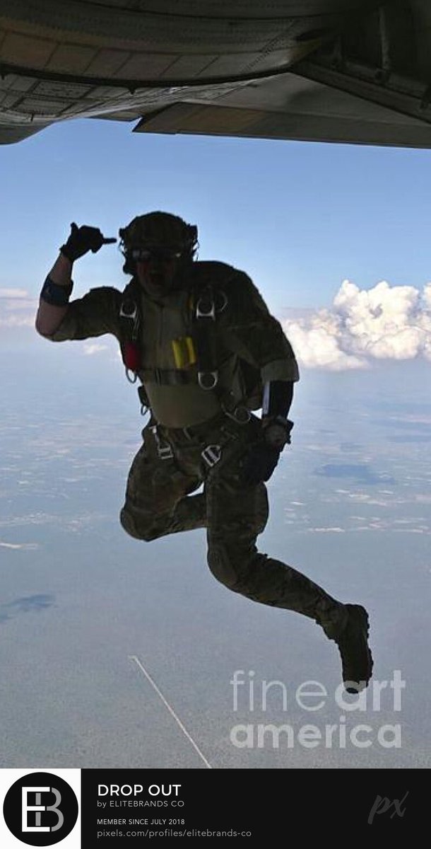 EliteBrandsCo's tweet photo. “DROP OUT” 📸 #EBCo 

#SpecialForces #HALO #SpecialOps #Airborne #82ndAirborne #ARMY #ArmyStrong  #ExtremePhotography #Skydive #NFT #NFTs #NFTNYC #NFTNYC2022 #UFC280 #CannesFilmFestival2022 #Featured #Airdrop #InAbuDhabi 
Copyright © #EliteBrandsCo 👀
https://t.co/QffPMWh0u5 https://t.co/O0fAWpaKEk