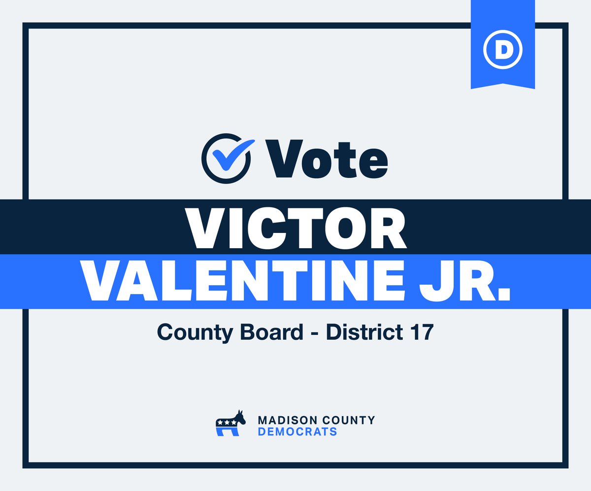 MadCoDemsIL's tweet photo. Local Candidate Spotlight: Meet Victor Valentine Jr. Victor is a teen reach coordinator with at-risk youth at the Lessie Bates Davis Neighborhood House in East St. Louis. He is dedicated to serving the people. https://t.co/h9c4iAr25u