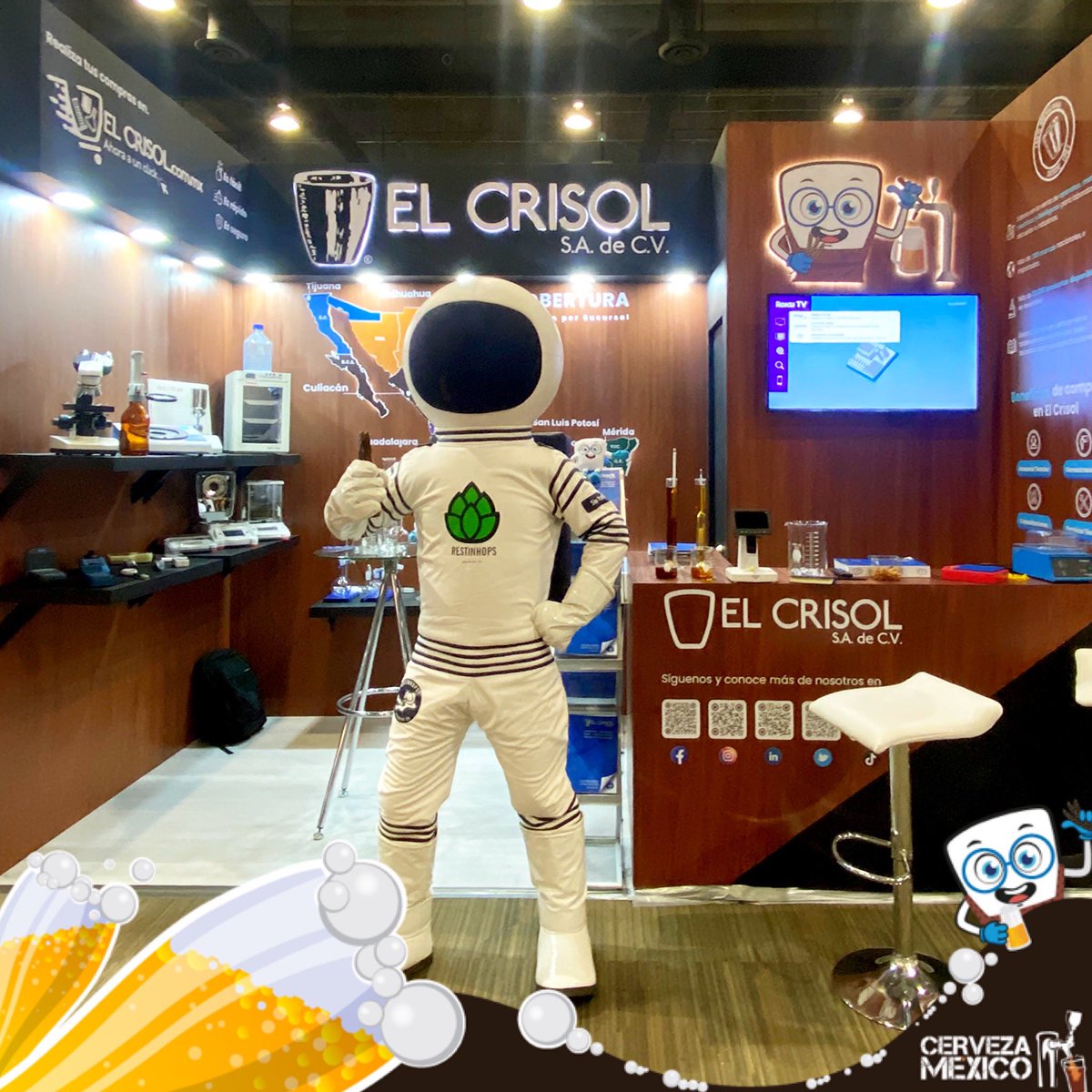 el_crisol's tweet photo. Segundo día en Expo @CervezaMexico 2022 visítanos en el stand 501, te esperamos hoy hasta las 7:00 pm y conoce los densímetros que tenemos para ti. 

#ElCrisol #ExpoCerveza #WTC #cerveza #densímetros #laboratorio https://t.co/Y5epA5VM1X