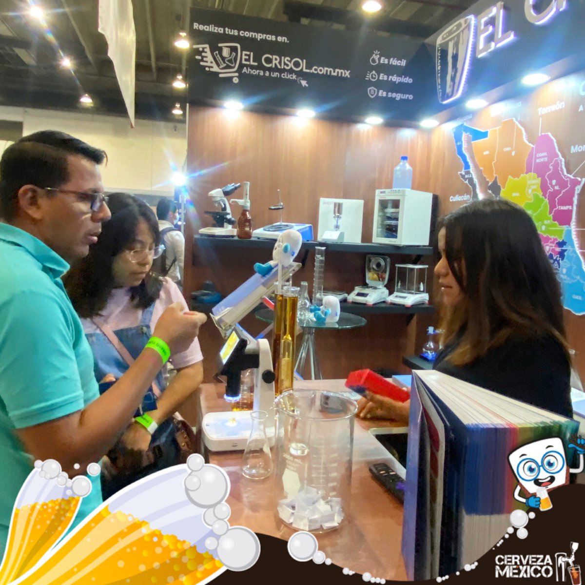 el_crisol's tweet photo. Segundo día en Expo @CervezaMexico 2022 visítanos en el stand 501, te esperamos hoy hasta las 7:00 pm y conoce los densímetros que tenemos para ti. 

#ElCrisol #ExpoCerveza #WTC #cerveza #densímetros #laboratorio https://t.co/Y5epA5VM1X