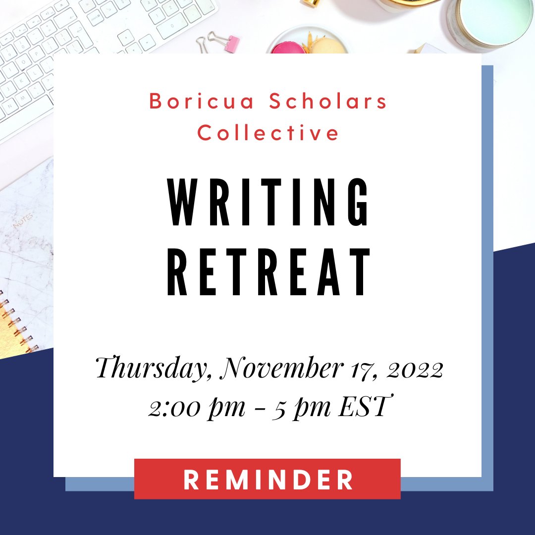 5 Days until our second writing retreat for the month of November.

Registration in bio.