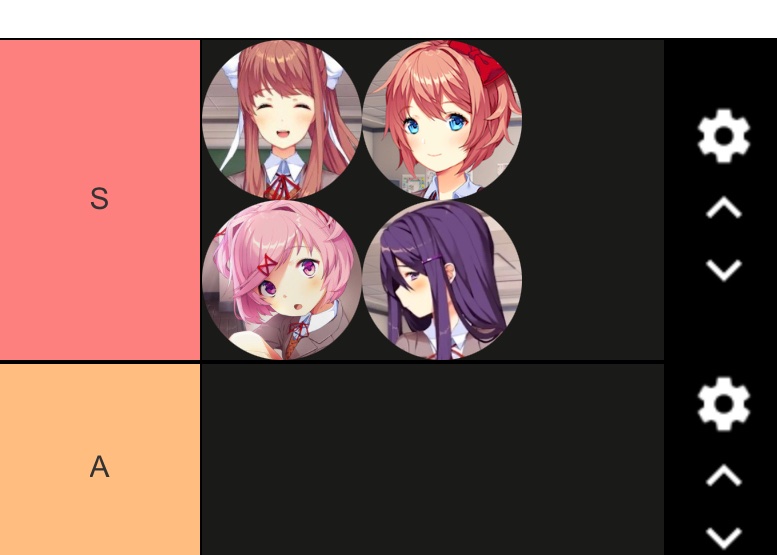 Lista de Personagens de Doki Doki Literature Club Tier List (Community  Rankings) - TierMaker