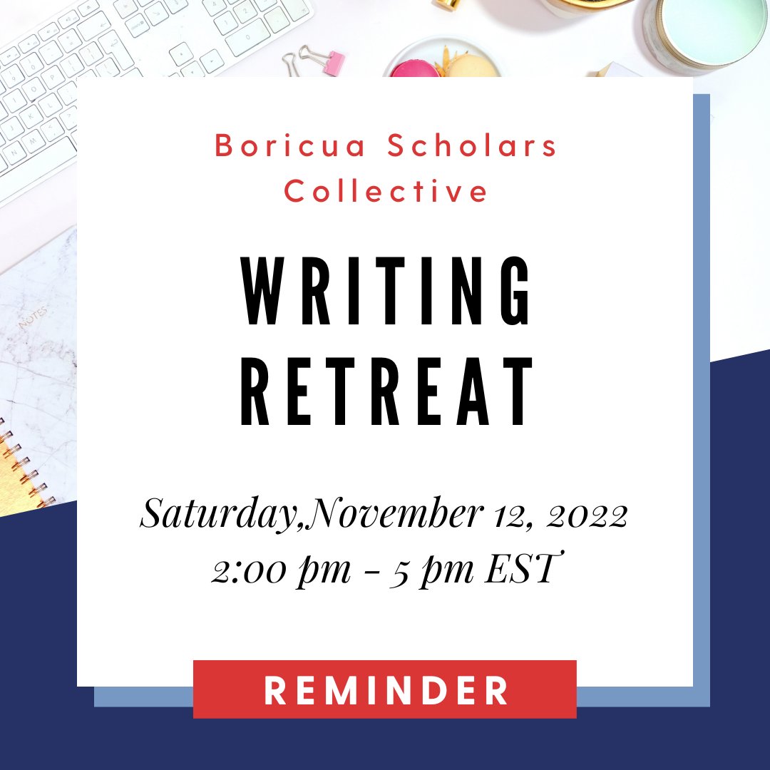 5 days until our first November writing retreat!

Registration in Bio.