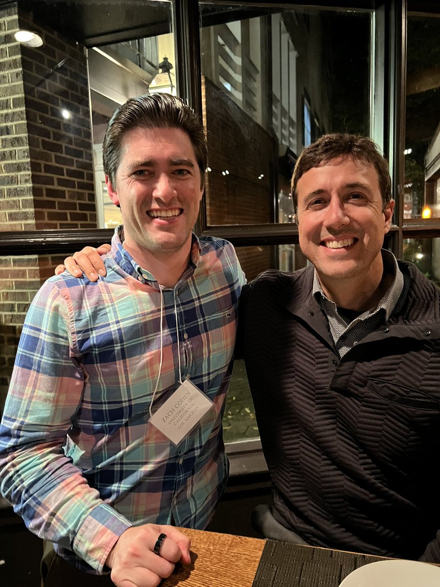 DepressionLab's tweet photo. So many highlights from the Princeton Computational Psychotherapy meeting, but only a few photos. (1) comparing @TheLotPlanner with @ErikNook. (2) chatting with @torwager at dinner. (3) flying home solo with the little dude. https://t.co/o2yZmdwK07