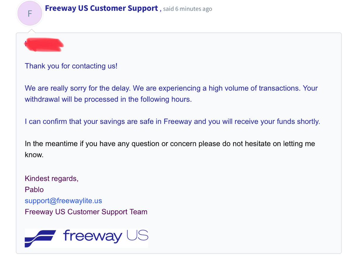 normalguycarlos's tweet photo. Rough day for Freeway. By Checking the Blockchain there seems to be evidence that no withdrawals have been processed in over 24h. The team has gone radio silence. This picture gives us a bit of is of light, but it's agonizing to see the developments without hearing from the team https://t.co/ofGpk22omI
