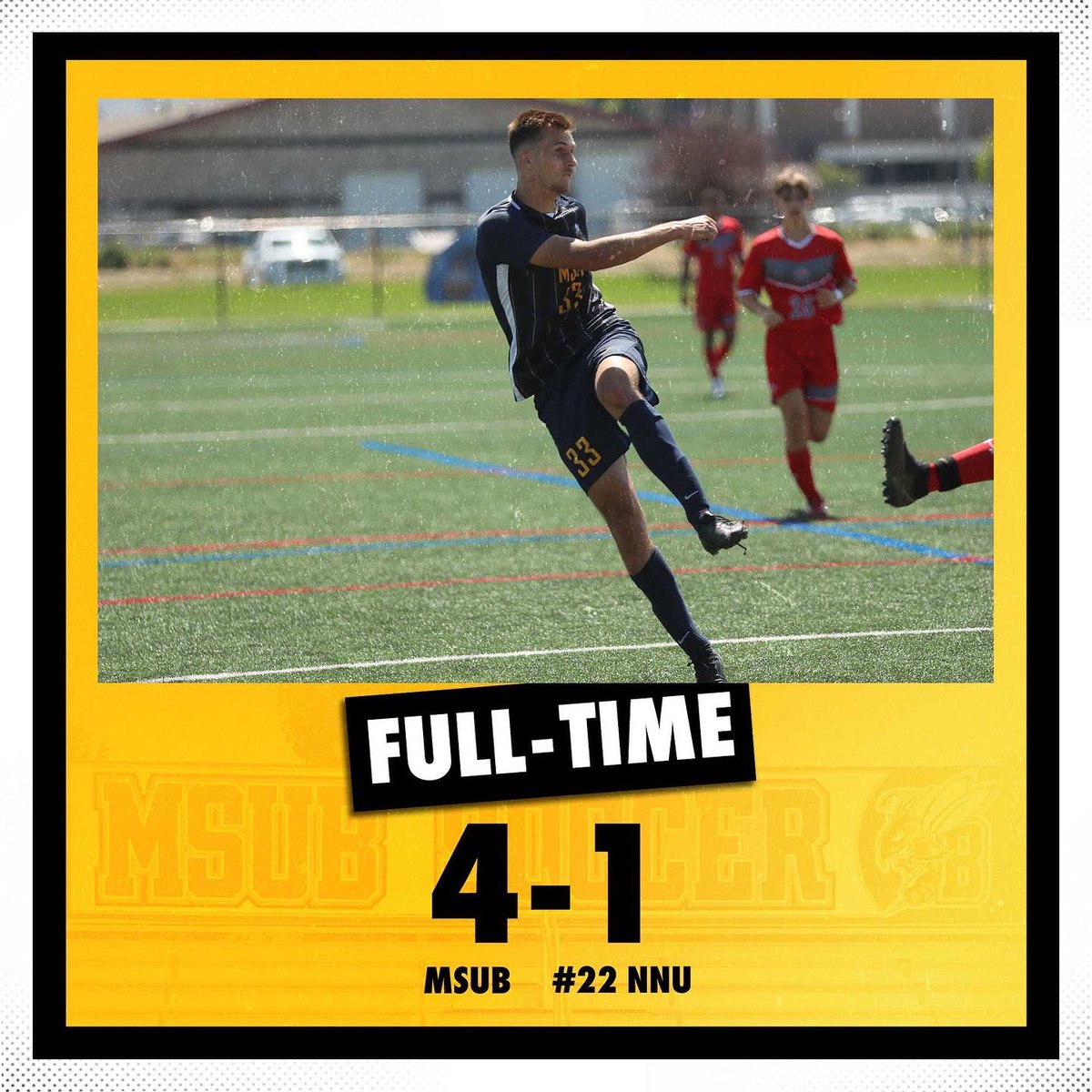 MSUBsports's tweet photo. ⚽️ RANKED WIN ⚽️

Your ‘Jackets knock off #22 NNU with 4 goals in 8 minutes 🤯🤯

54’ Briquet
59’ Thomas
60’ Briquet
63’ Ramirez

#MSUBMSOC🐝⚽️ https://t.co/LA8vm5vEuV