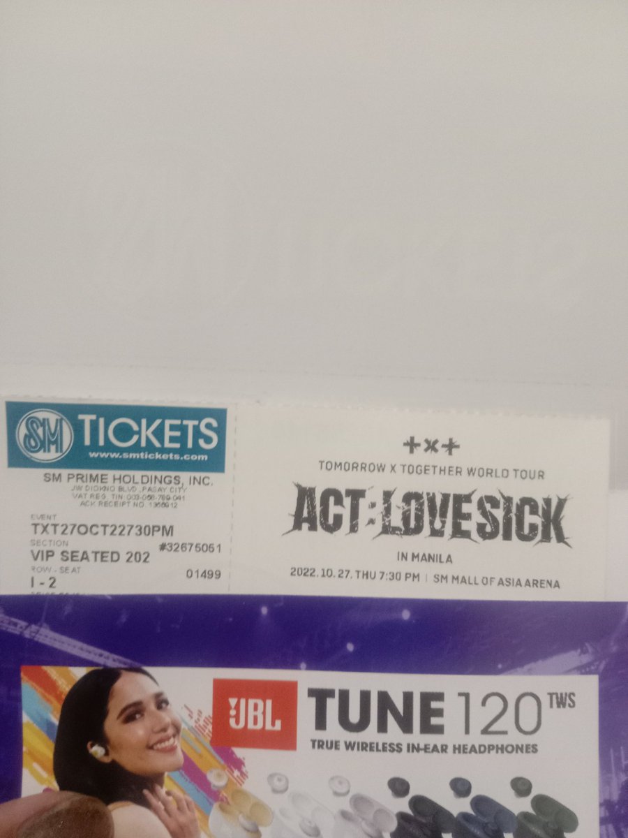 Nhel291's tweet photo. how's interested, I'm selling my VIP Seated of txt ticket in manila. Dm for interested and proof

#ACTLOVESICKinMANILA 
#TXTInManila https://t.co/bnyN3YSb2Q