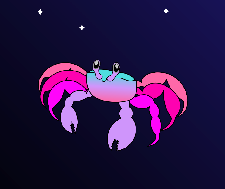 CosmicBirdsNFT's tweet photo. Who dis? A CRABBY Arthropet in Ornithia?!🦀 
That's right! Arthropods include more than just insects🪲🐞! They also include crabs, lobsters, and even TRILOBITES -- the rarest in our collection!

Also, fun fact: Arthropods account for OVER 80% of all known species on Earth!!🌍🤯 https://t.co/hSCMDE2DG2