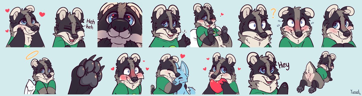 Stickers done for BazBadger :>
