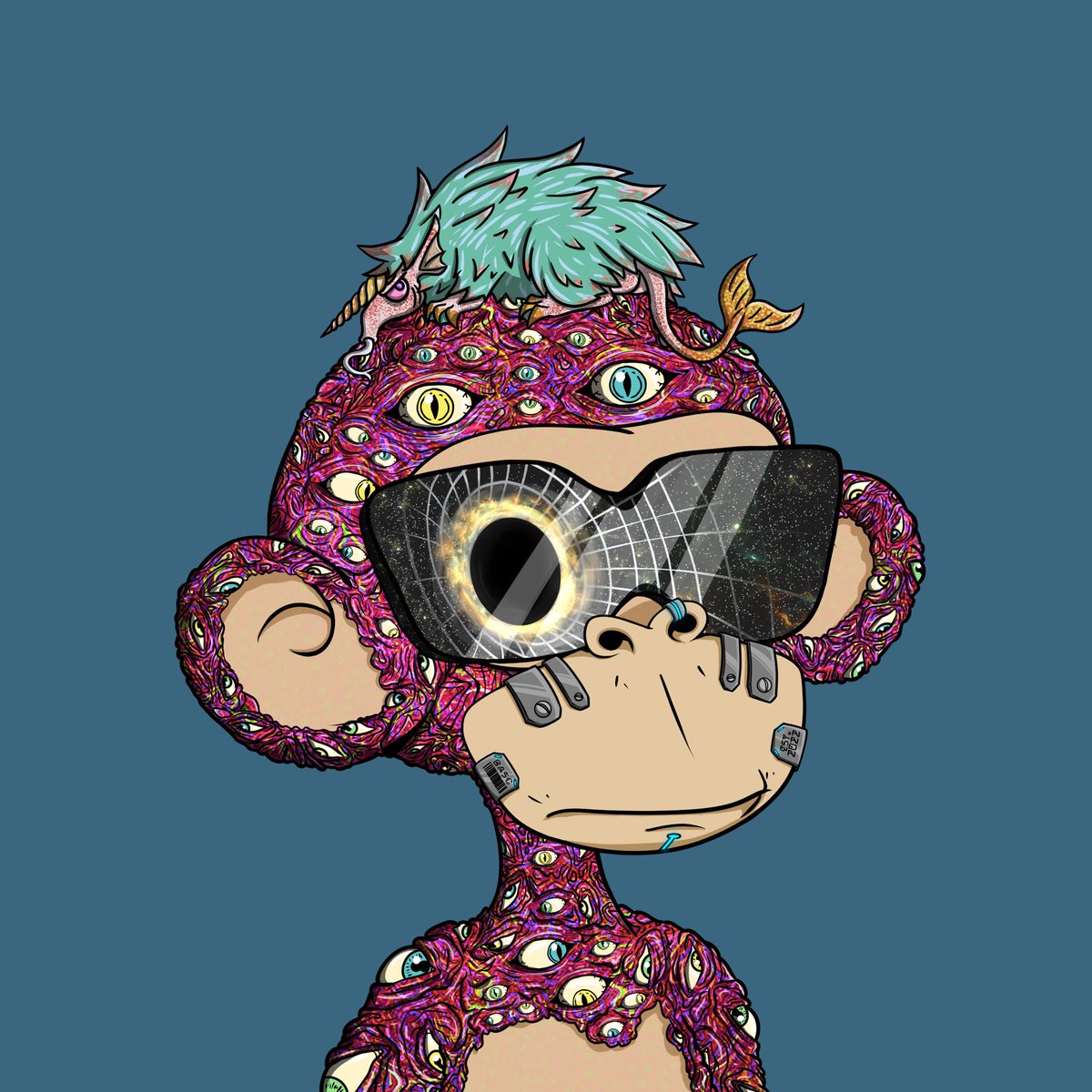 Ishmael_0112358's tweet image. #timetoevolve just got some enlightenment for my #basc

Which mutation gets more eyes????enlightened ape or my Demon?  @DojenCommunity @BabyApe_SC