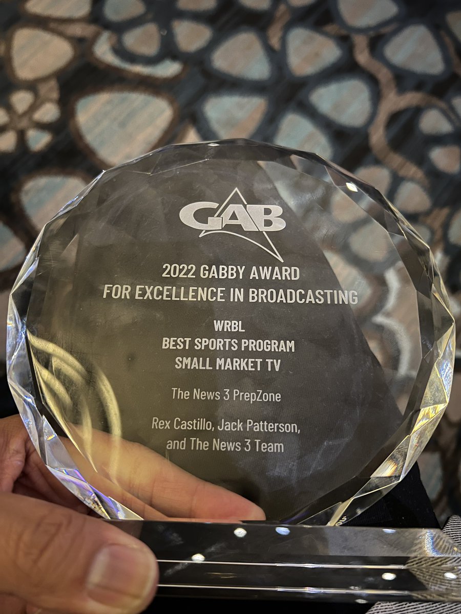rexcastillotv's tweet photo. I closed the chapter on my sports career a couple of weeks ago, but what a way to end it. Thank you to everyone that supported this dream @JPattersonTV & I poured our heart and soul into this. @WRBLSports is bringing a Gabby home. https://t.co/KYe1EufytH