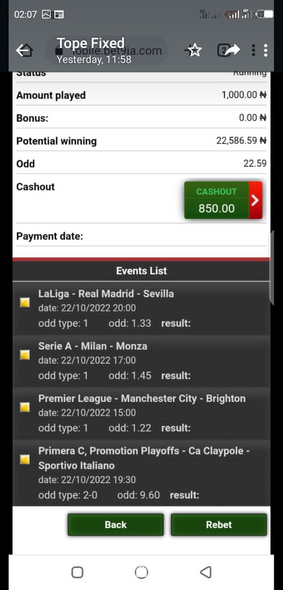 Are you interested in football betting 
  If you interested in drop ur whatsapp numberBro the game is 💯 sure