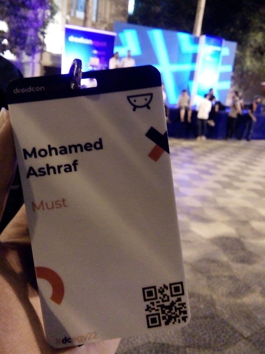 I was pleased to attend <a href="/droidconEgypt/">droidcon Egypt</a>, it was a great event and a great opportunity to meet new software engineers to connect with them.

Thanks to all the speakers for this great effort. Thanks for the gift, it will be an amazing memory! ♥️

Until next time Insha'Allah
#dcegy22