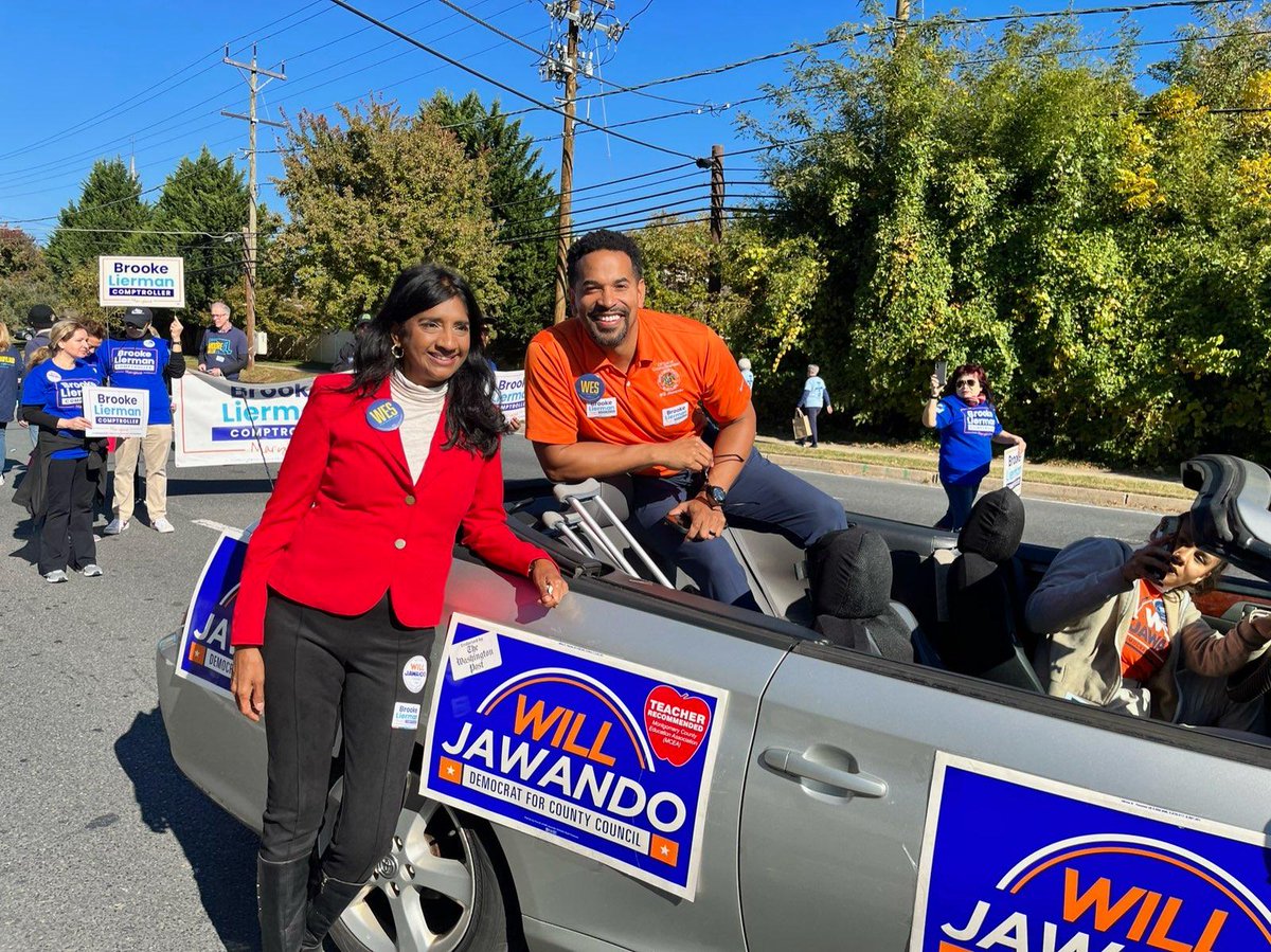 willjawando's tweet photo. We had a great time today for the Potomac Day Parade. #Vote #AllBluein2022 https://t.co/E9hN3Aooty