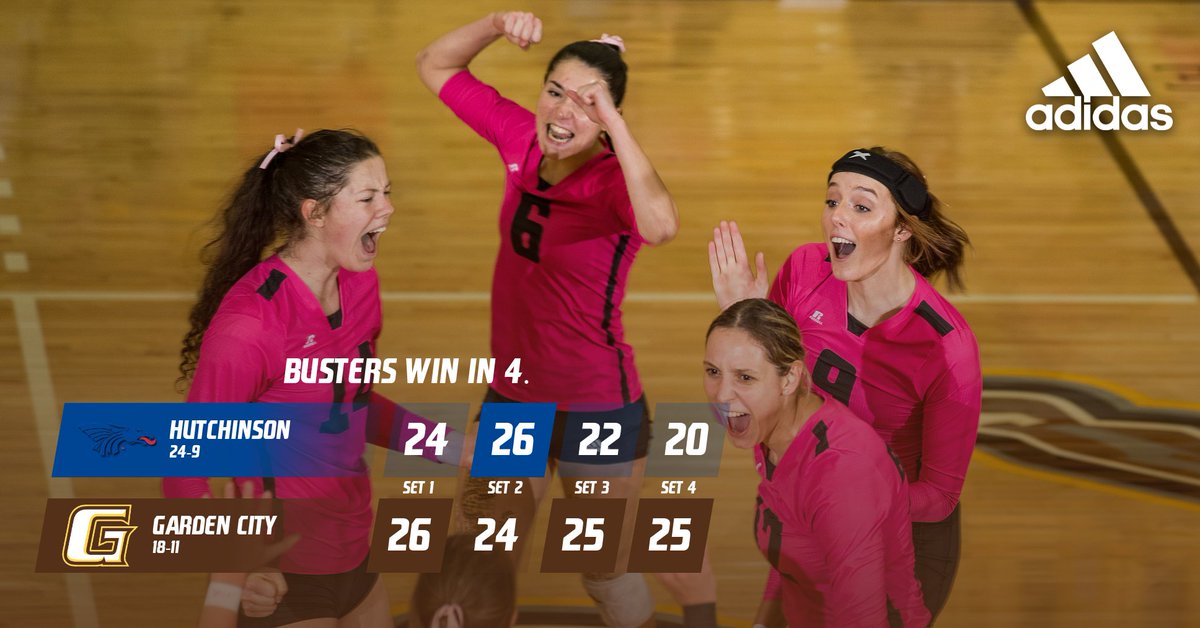 Broncbusters top Hutch for only the second time in the past 22 years, taking down the 20th-ranked Blue Dragons in four sets.