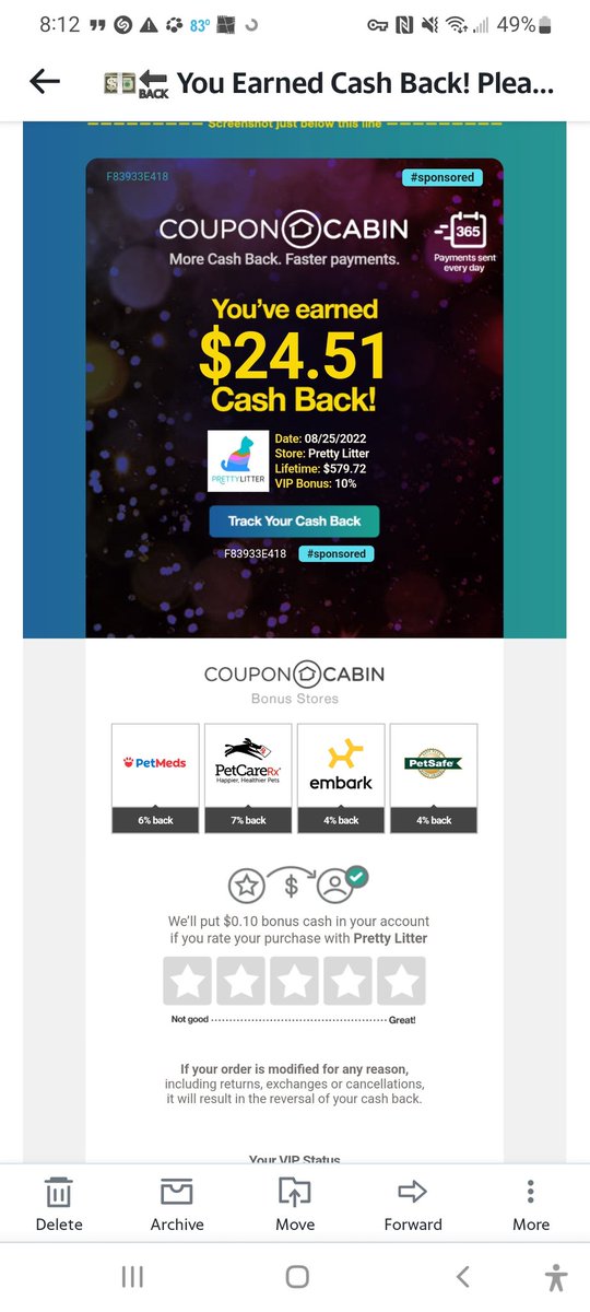 LilJennyD's tweet photo. @CouponCabin you all ROCK!!!!!! https://t.co/7iQ4LKhcoX