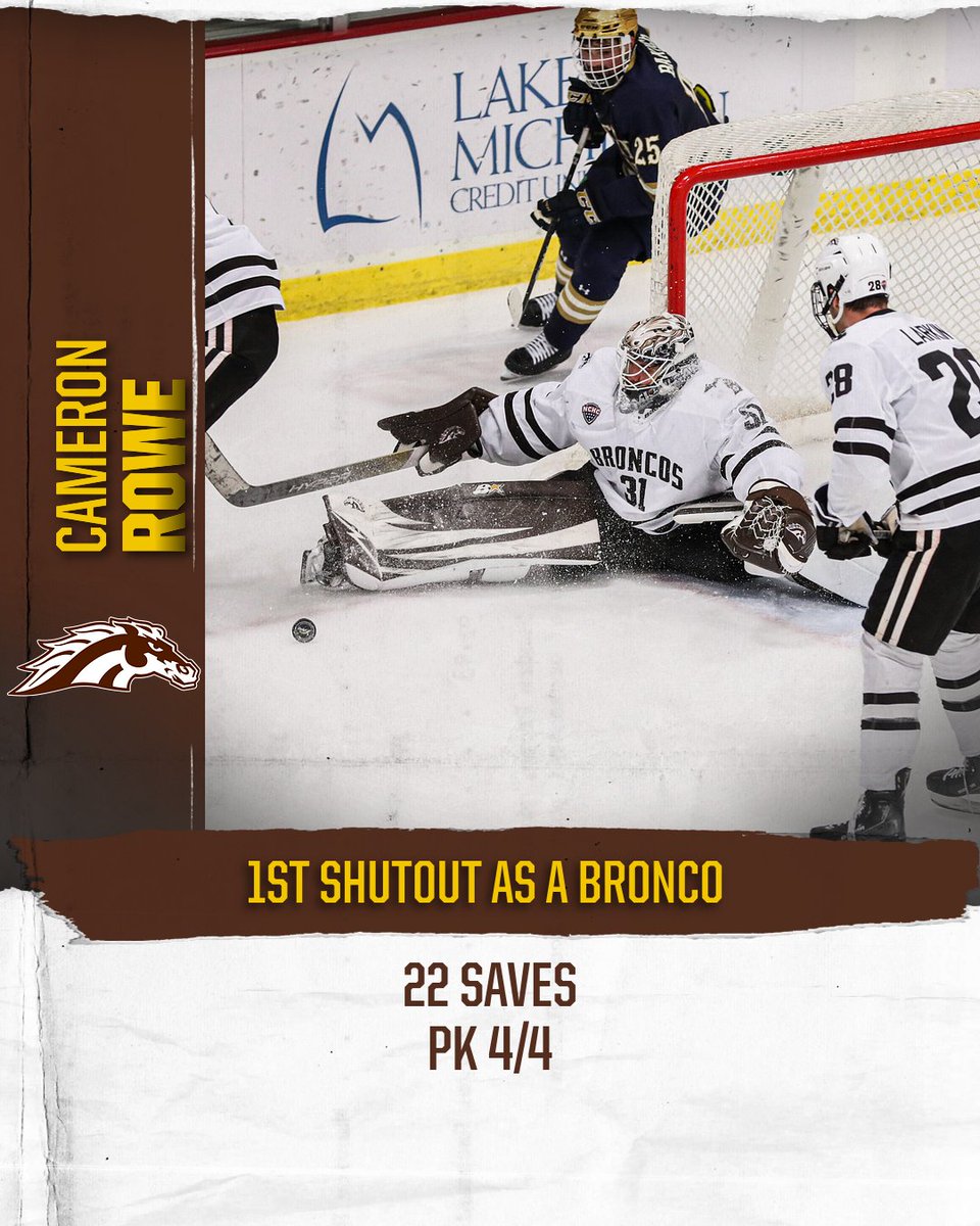 Congratulations to <a href="/C_rowe00/">Cameron Rowe</a> on his first shutout as a Bronco!