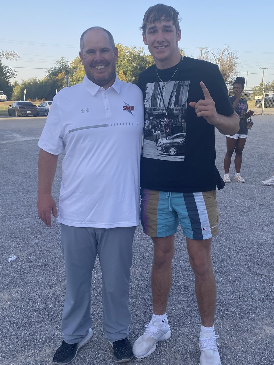 HudsenScott's tweet photo. Shout out to @CoachNABrown for the Game Day invite agains NWOSU. Thanks to @datcoachwest for talking to me and giving me great information!! #boltsup https://t.co/4LYRf8vHvp