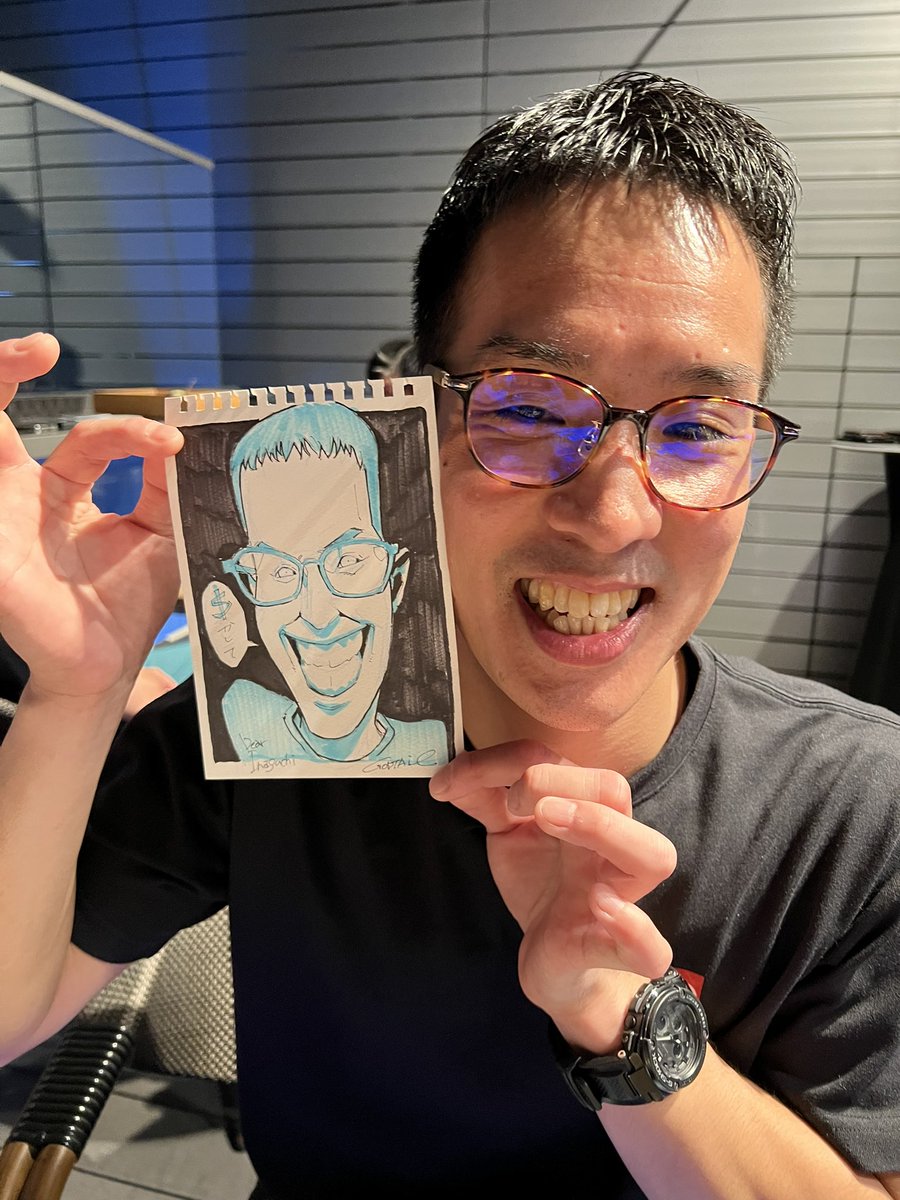 コミッション当日、似顔絵も描きますので、是非是非お越しくださいね!
変顔、ゆるく、カッコよく、可愛く、綺麗に、ヒーローっぽく、悪役っぽくなど、色々なテイストで描きますよー https://t.co/lGsRmQxqyU 