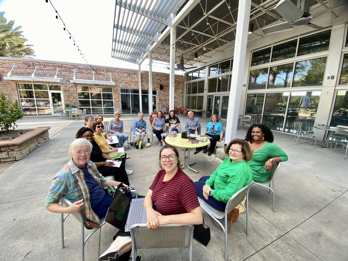 scbwilams's tweet photo. Gorgeous weather for a kidlit monthly meeting outdoors at UNO the Cove 📚🖼 Want to write for kids? We can help. Comment below and let’s talk. 💚⚜️#kidlit #WritingCommunity #scbwi https://t.co/5OdHHV62m6