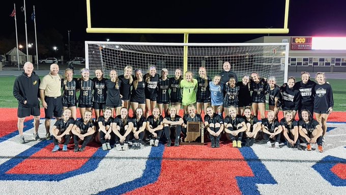 noblesvillegbc's tweet photo. @MeredithTippner’s got mad skilz on the soccer ⚽️ field! Onto State Championship game!  Great day to be a Miller!! https://t.co/EylMCi3Cw0