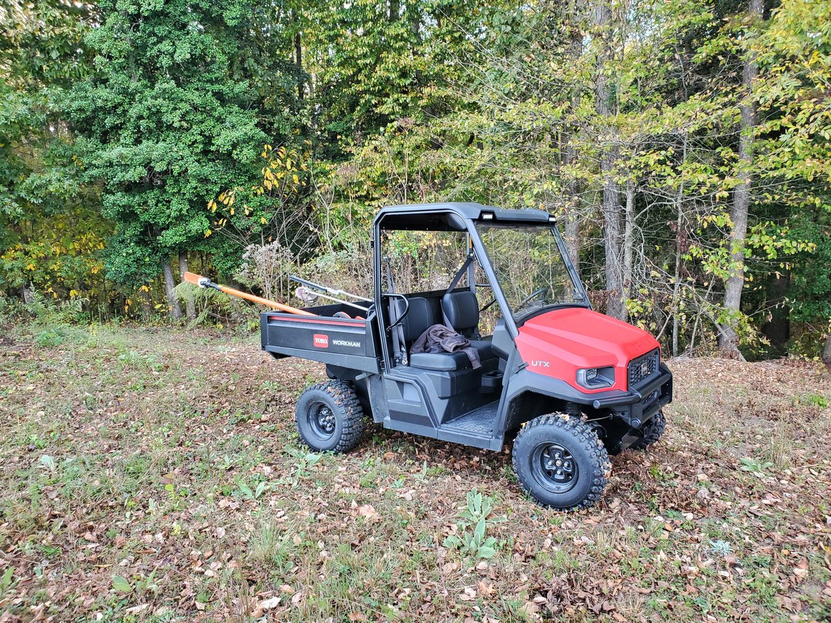DaveMeltonOBX's tweet image. The demo model of the brand new Workman UTX from @TheToroCompany got here from @smithturf at a perfect time. Used it and my collection of Echo tools to put the finishing touches on the farm for deer season. Really nice truck for all around property maintenance.
#letmeshowyou