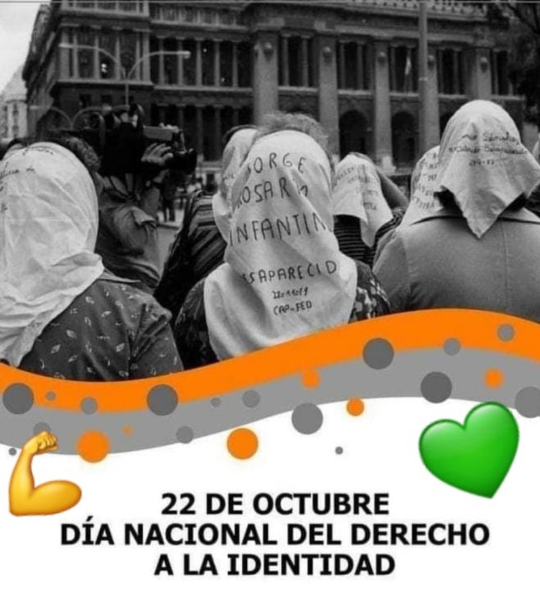 RespetoYD's tweet photo. Un 21 de octubre de 1977, 12 valientes mujeres fundaron la asc Abuelas de Plaza de Mayo.
A partir de ahi, reclaman por la aparición con vida de sus hijos y la  búsqueda inquebrantable  de sus ñietas y ñietos secuestrados y apropiados.  Ley N° 26.001. ( 2004 ) https://t.co/hZVQO22r6P